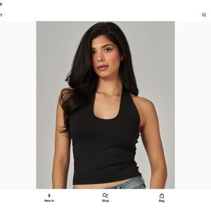 Elegant Black Halter
Love Poem Open Back Top | Double Layer | Size Large NEW